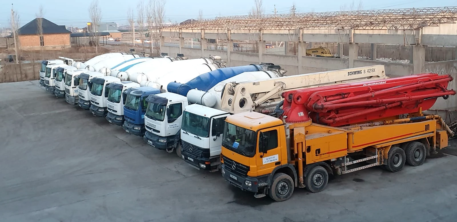 Автопарк и автобетононасос GV Beton